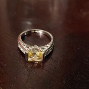 Lia Sophia Yellow Stone Ring